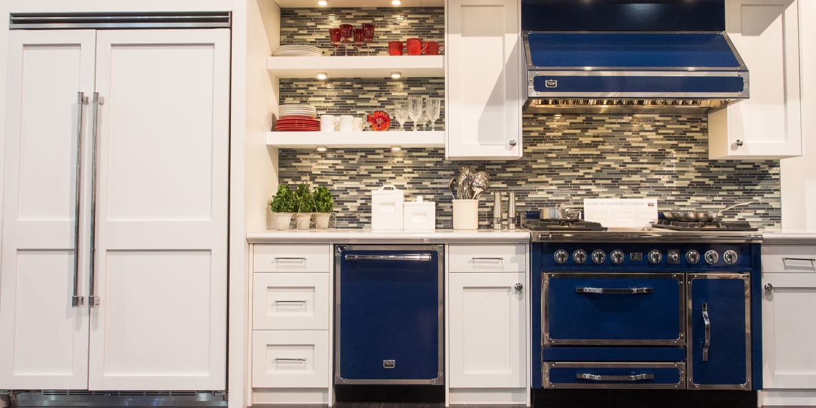 The Viking Tuscany range in blue